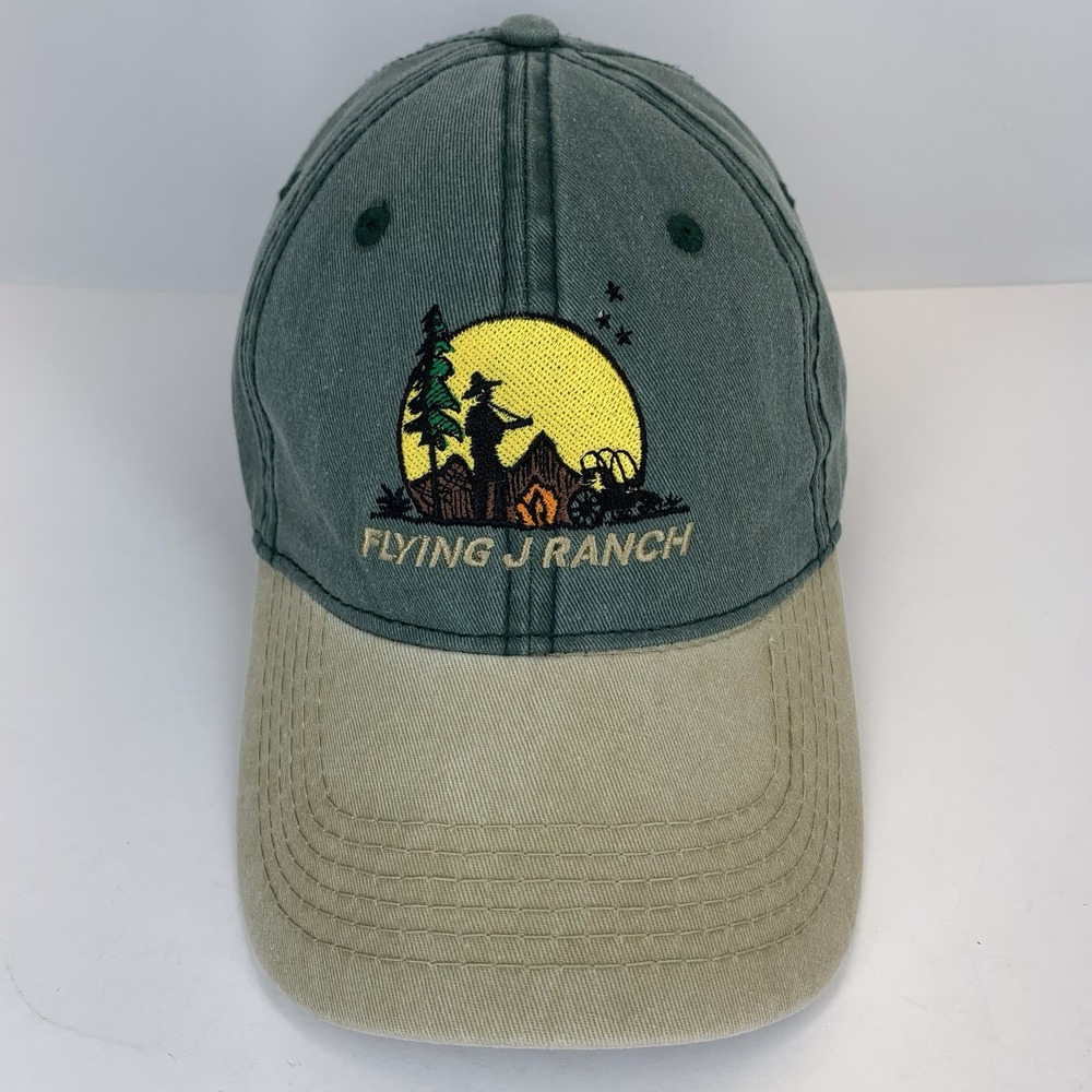 Flying J Ranch Hat Ruidoso NM Adjustable OSFM Triangle Headwear Baseball Cap
